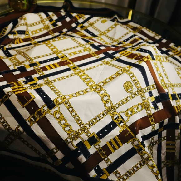 MIchael Kors Emery Satchel Leather Cross Body Bag w/Silk Scarf & Dust Bag NWT - Picture 11 of 12